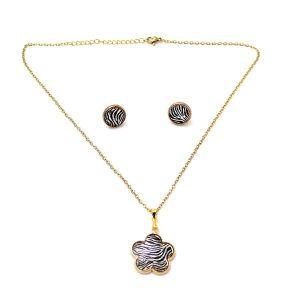 Κρεμαστό Μενταγιόν με υγρό γυαλί Μαργαρίτα ΣΕΤ